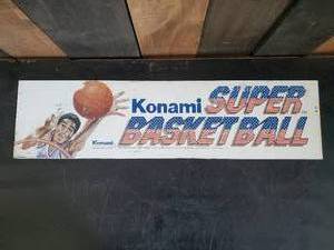 lot 29 image: Konami Super Basketball Vintage Arcade Sign