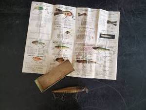 lot 60 image: Vintage Creek Chub Lure with Box