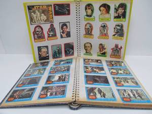 lot 14 image: 2 Vintage Albums Full of 1970s to Early 80s STAR WARS Trading Cards & Stickers