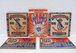 lot 61 image: Group of 1930s era Unused Cap Gun  Pistol Caps