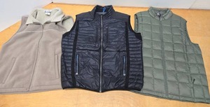 lot 123 image: 3 Quality Brand Cold Weather Vests - Sizes M, L & XXL - Columbia, Kuhl & SwissTech