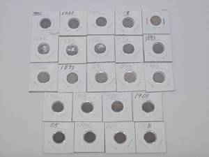 lot 171 image: Group of 23 US Indian Head Pennies