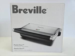 lot 182 image: New in Box BREVILLE Panini Duo Sandwich Maker