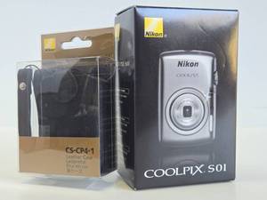 lot 185 image: Brand New NIKON COOLPIX S-01 Digital Camera wLeather Case