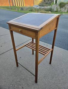 Excellent Condition and Quality Leather-Top Standing Writing Desk&nbsp;