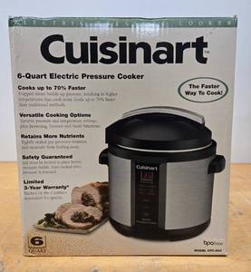 lot 226 image: New in Box CUISINART Electric Pressure Cooker