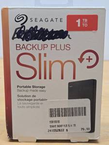 lot 227 image: New in Box SEAGATE 1 TB Backup Plus Slim