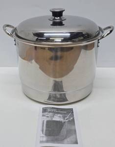 lot 233 image: Brand New VICTORIA Stainless Steel Dual-Use Canner
