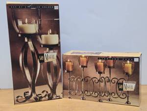 lot 247 image: 2 Brand New Sets of San Miguel Iron Candle Stands