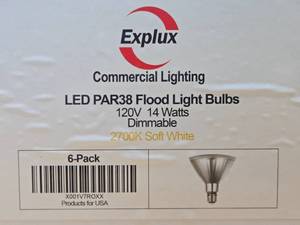 lot 249 image: Band New 6-Pack of EXPLUX Commercial Light Bulbs