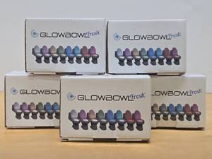 lot 250 image: 5 Brand New GLOWBOWL Fresh Toilet Lighting Systems 