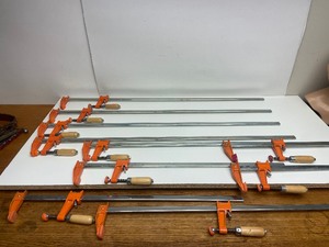lot 139 image: Nice Group of Woodworking Bar Clamps