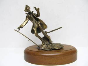 lot 281 image: Vintage Original Bob Winship Bronze Sculpture Mounted 9
