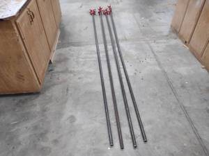 lot 50 image: (4) Bessey 10 Pipe Clamps...