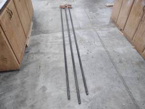 lot 51 image: (3) 10 Pipe Clamps...