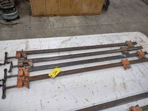 lot 56 image: (4) Jorgensen 4 Bar Clamps...
