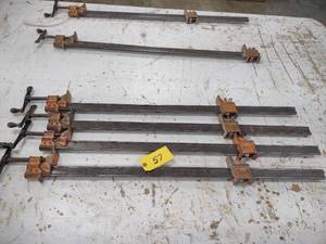 lot 57 image: (4) Jorgensen 3 Bar Clamps...
