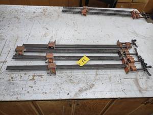 lot 58 image: (4) Jorgensen 3 Bar Clamps...