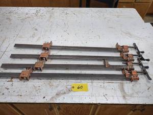 lot 60 image: (4) Jorgensen 3 Bar Clamps...