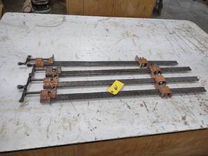 lot 61 image: (4) Jorgensen 3 Bar Clamps...