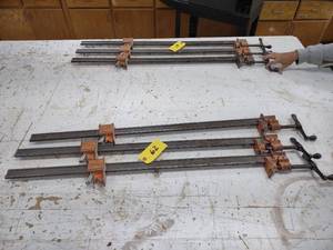 lot 62 image: (3) Jorgensen 3 Bar Clamps...