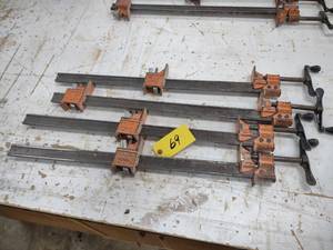 lot 69 image: (4) Jorgensen 2 Bar Clamps...