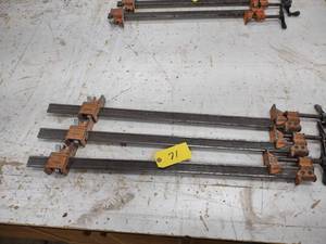 lot 71 image: (3 Jorgensen 30 Bar Clamps...