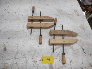 lot 75 image: (2) Hempe 10 Wood Clamps...