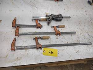 lot 76 image: (4) Jorgensen Bar Clamps, 6-24...