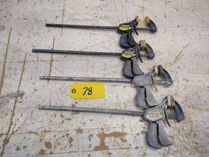 lot 78 image: (2) 12 Irwin Quick Clamps...