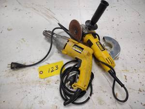 lot 123 image: Drill & Grinder...