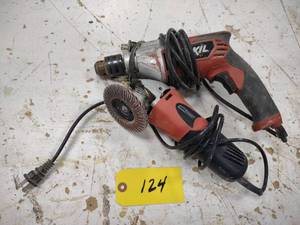 lot 124 image: Drill & Grinder...