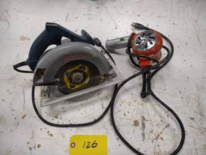 lot 126 image: Circular Saw & Heat Gun...