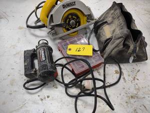 lot 127 image: Circular Saw & Rotozip...