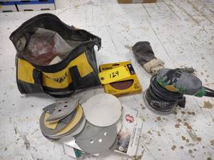 lot 129 image: Hitachi Palm Sander...