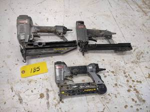 lot 135 image: (2) Senco Nailers & (1) Stapler...