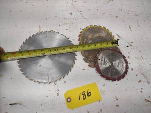 lot 186 image: (4) Various Saw Blades...