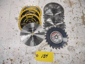 lot 184 image: (8) 7 14 Saw Blades...