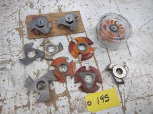 lot 195 image: Assorted Shaper Cutters...