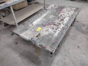 lot 211 image: Flatbed Cart, 72x36, Sticky Wheels...