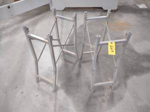 lot 209 image: (2) Aluminumm Work Stands...