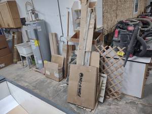 lot 226 image: Assorted Cabinet Inserts, Along Wal...