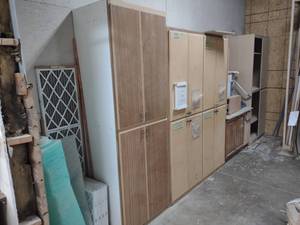 lot 271 image: Cabinets Along Wall, No Contents...