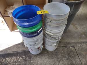 lot 286 image: Assorted Buckets...