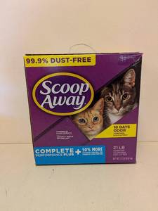 lot 4 image: NEW SCOOP AWAY COMPLETE PERFORMANCE  CAT LITTER 21LBS.