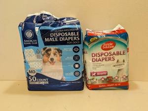 lot 22 image: ASSORTED DISPOSABLE DIAPERS (2PKS.)
