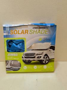 lot 38 image: SOLAR SHADE 3PC. SUNSHADE SET (JUMBO)