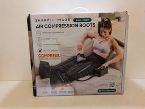 lot 42 image: SHARPER IMAGE AIR COMPRESSION BOOTS SM