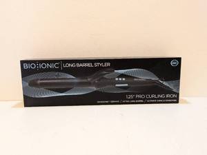 lot 46 image: BIOIONIC LONG BARREL STYLER 1.25 PRO CURLING IRON