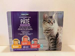 KIRKLAND SIGNATURE 3-FLAVOR VARIETY PACK PATE’ FOR ADULT CATS